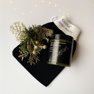 KAHINA GIVING BEAUTY Moroccan Beldi Soap Eucalyptus + Kessa Mitt